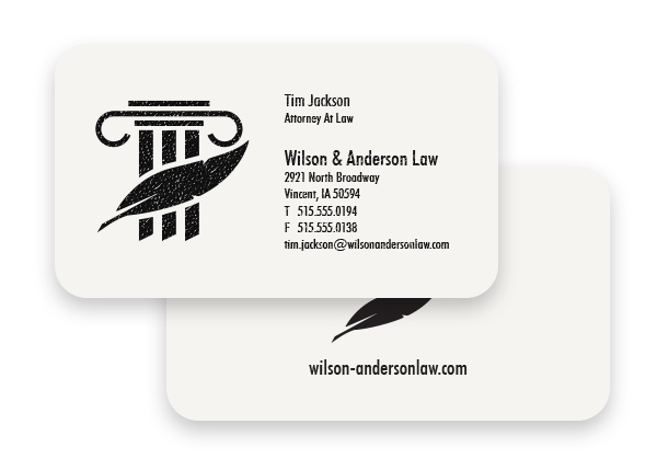 1 Color Premium Business Cards || Business Cards || Raised Print, Round Corners, 2 Sided