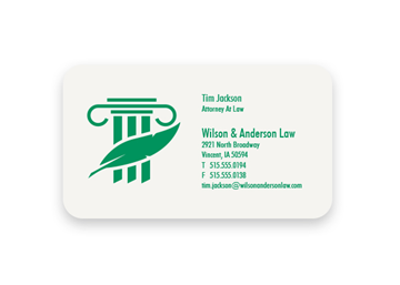 1 Color Standard Business Cards || Business Cards || Flat Print, 1 Sided, Round Corners