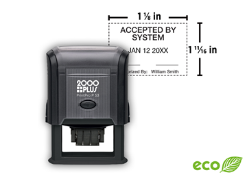 2000 Plus® PrintPro™ 53D Economy Dater || Custom Self-Inking Date Stamps || 1 1/8" x 1 11/16" Impression