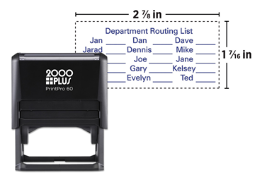 2000 Plus® PrintPro™ 60 Stamp || Custom Self-Inking Stamps || 1 7/16" x 2 7/8" Impression