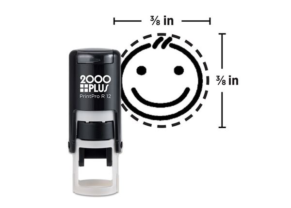 2000 Plus® PrintPro™ R12 Round Stamp || Custom Self-Inking Stamps || 3/8" Impression