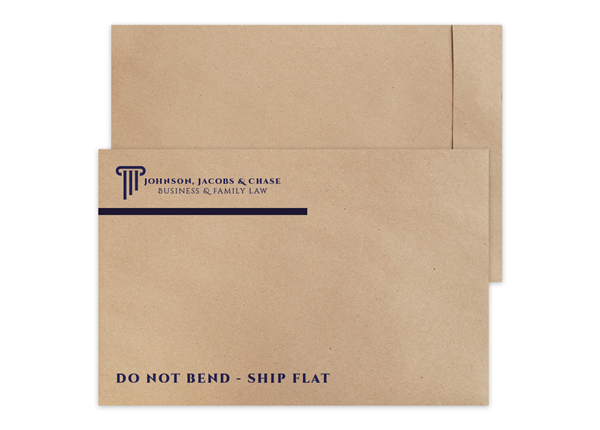 Custom TerraBoard™ Envelope 12 1/2" x 19" || Custom Envelopes || 1 Standard Color Imprint