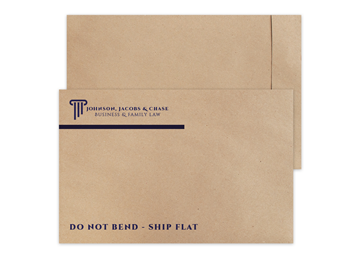 Custom TerraBoard™ Envelope 12 1/2" x 19" || Custom Envelopes || Black + 1 Standard Color Imprint