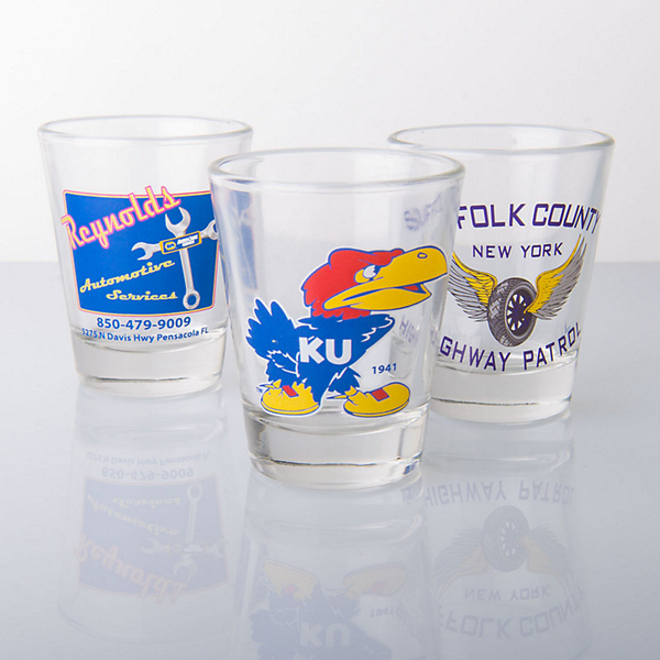 Full Color Shot Glass || Custom Drinkware || 1.5 oz, Full Color