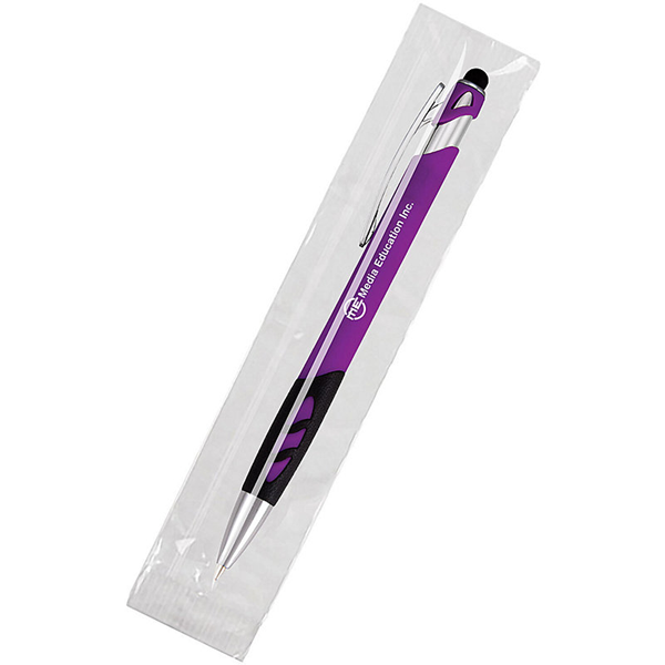 Navistar Softex Stylus Cello-Wrapped Click Pen || Custom Pens || Screen Printed