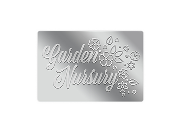 Rectangle Blind Embossed Labels || Custom Labels || 2" x 3"