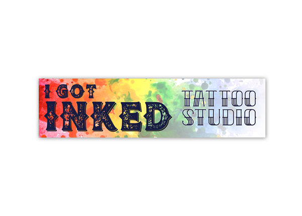 Rectangle Bumper Stickers || Custom Bumper Stickers || 3" x 11 3/8", Full Color