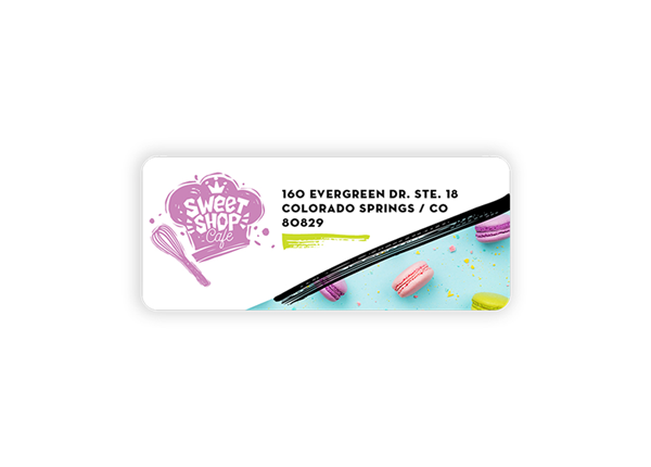 Rectangle Labels || Custom Labels || 1 1/4" x 3", Full Color