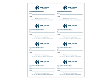 Rectangle Sheet Labels || Custom Laser Sheet Labels || 2 3/4" x 4 1/4", 8/Sheet, 1 Color