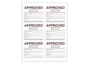 Rectangle Sheet Labels || Custom Laser Sheet Labels || 3 1/4" x 4", 6/Sheet, 1 Color