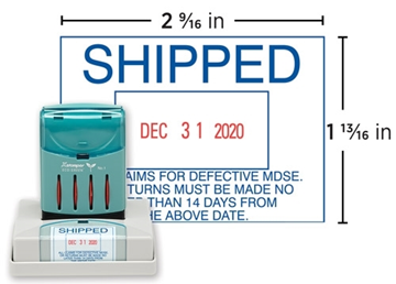 Xstamper® N80 VersaDater || Custom Pre-Inked Date Stamps || 1 13/16" x 2 9/16"