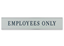 Engraved Sign with Metal Flush Wall Mount Holder || Custom Indoor Signs || Horizontal, 10" x 2"