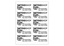 Rectangle Sheet Labels || Custom Laser Sheet Labels || 2" x 4", 10/Sheet, 1 Color
